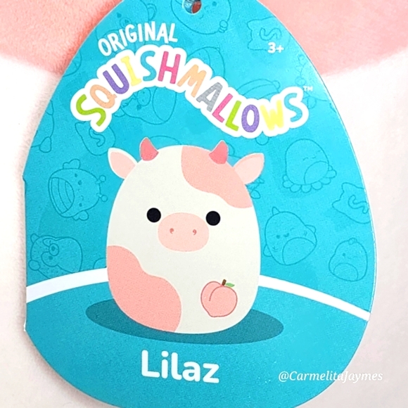 LILAZ 🍑🐮 Peach Colored Peach Cow with Peach Original Squishmallow ☆ NWT ☆ - Picture 3 of 8